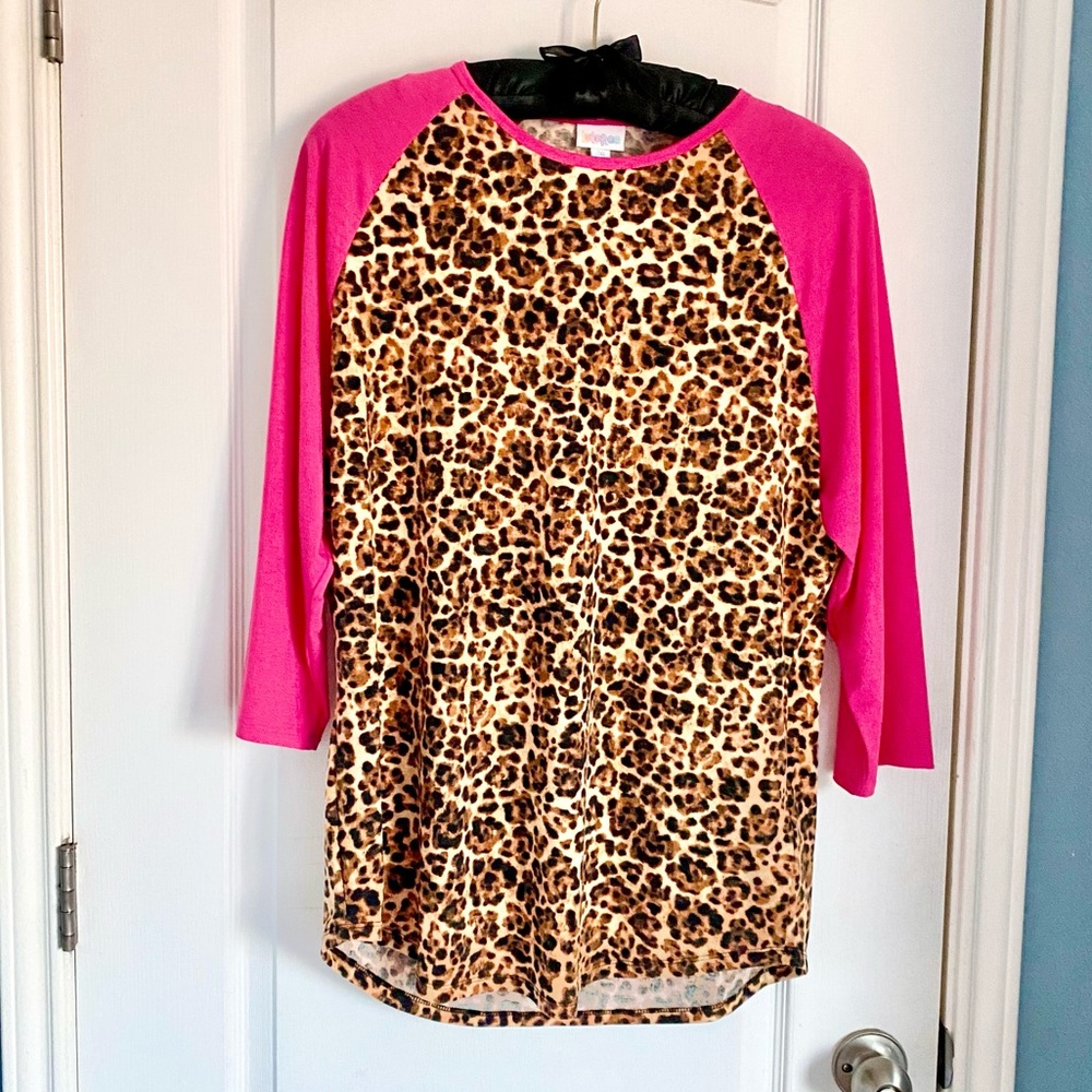 NWT LuLaRoe Pink and Leopard Randy
